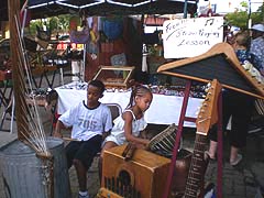 [photo, Young musicians, Baltimore Farmers' Market, near Holliday St., Baltimore, Maryland]