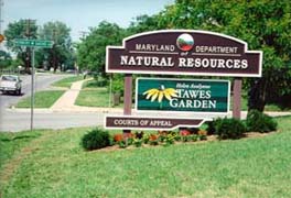 [photo, Department of Natural Resources sign, Taylor Ave., Annapolis, Maryland]