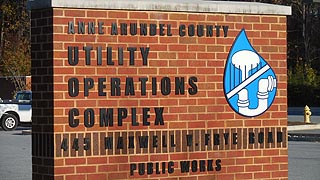 [photo, Utility Operations Complex, Dept. of Public Works, 445 Maxwell Frye Road, Millersville, Maryland]