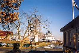[photo, Hooper Straight Lighthouse, Chesapeake Bay Maritime Museum, St. Michaels, Maryland]